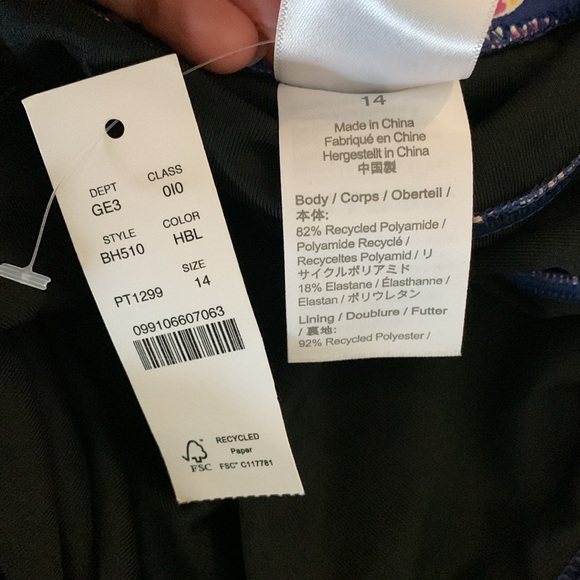 J. Crew Halter cutout one-piece in painted block print Floral Cutout New Size 14 - Picture 8 of 11